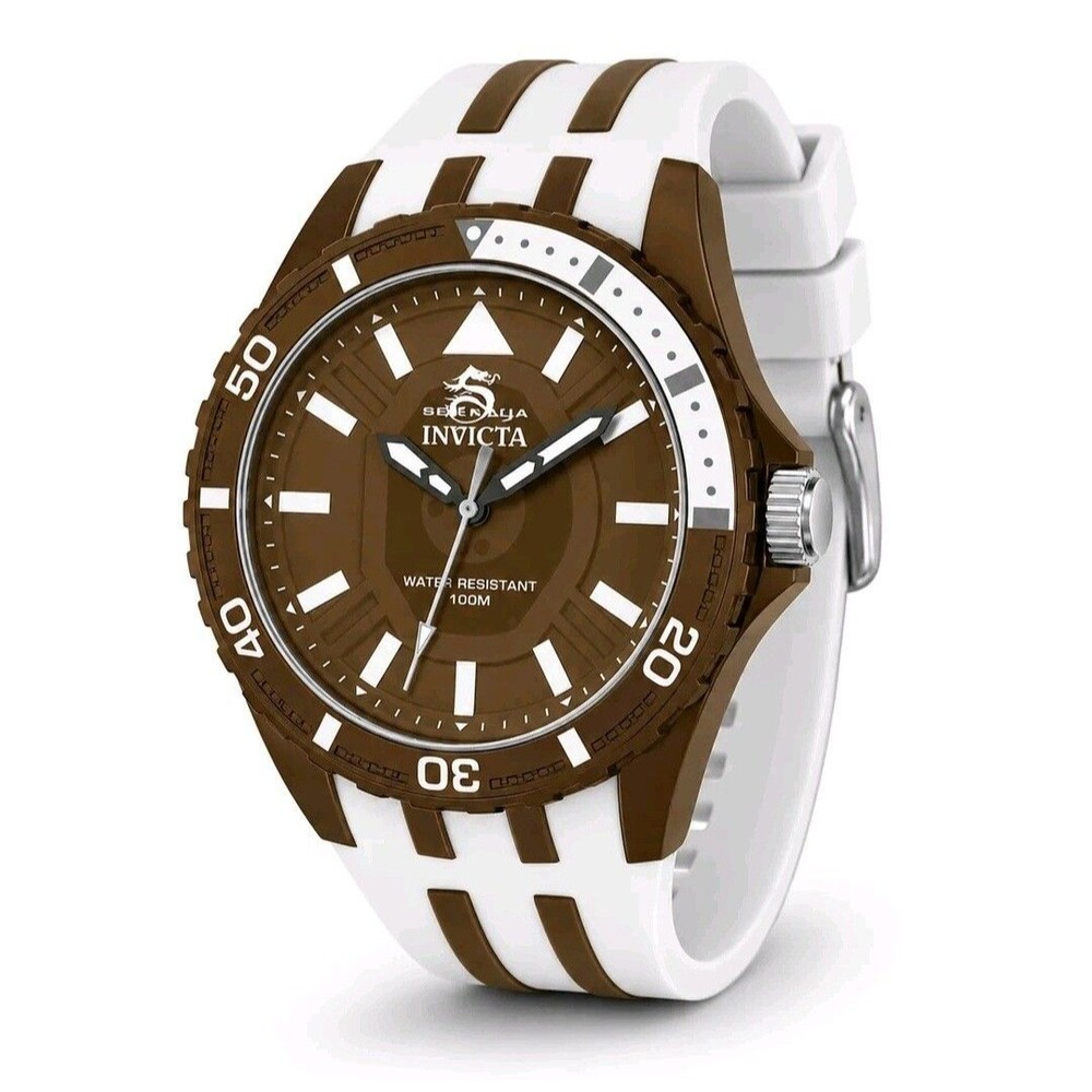 Invicta Subaqua Men’s Watch 44mm Dark Brown White 70034 New In Box